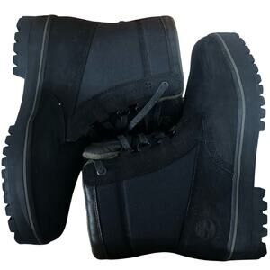 Timberland Men Mountain Premium Lined Black Boots - Size 11.5